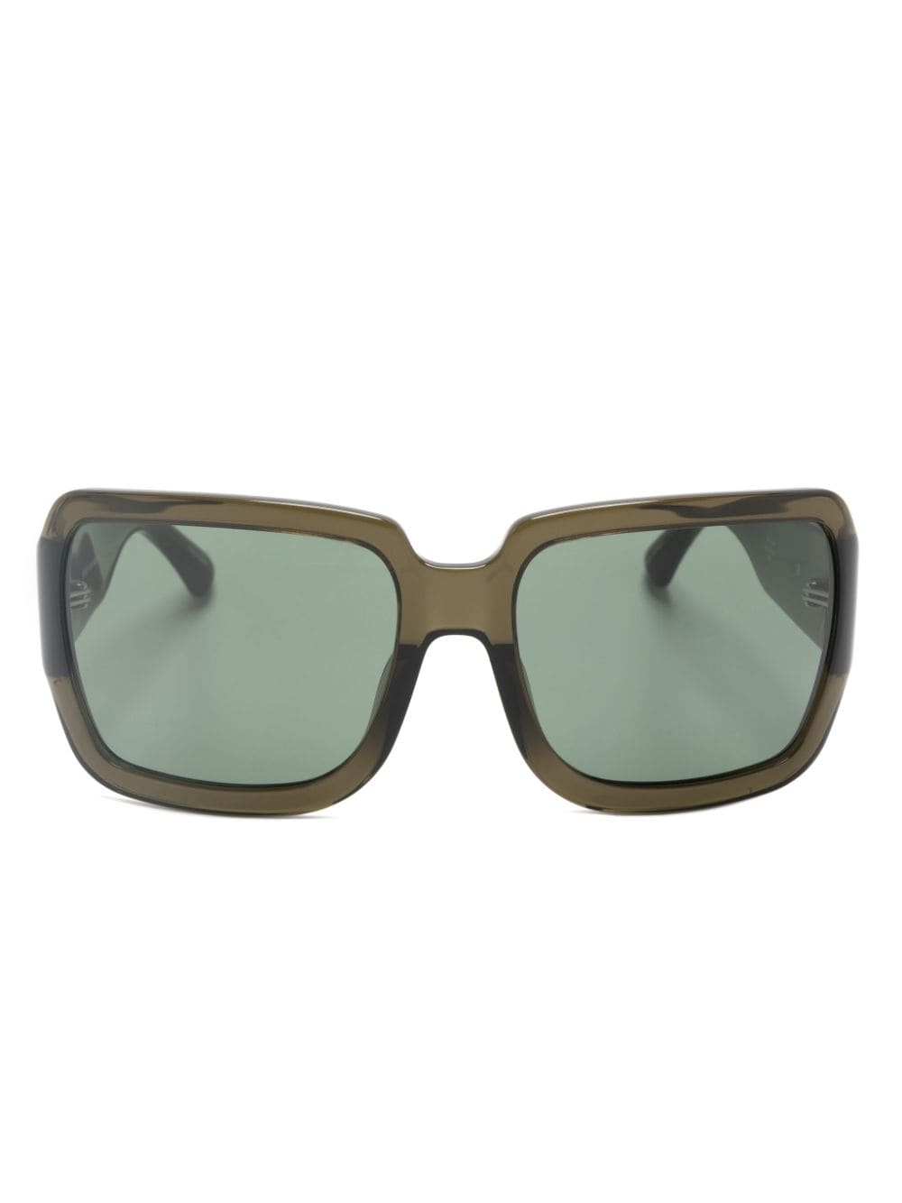 Linda Farrow oversize square-frame sunglasses - Green von Linda Farrow