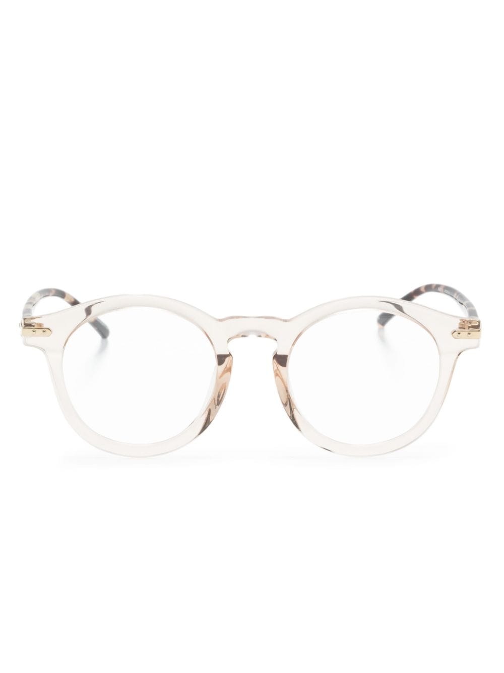 Linda Farrow pantos-frame glasses - Brown von Linda Farrow