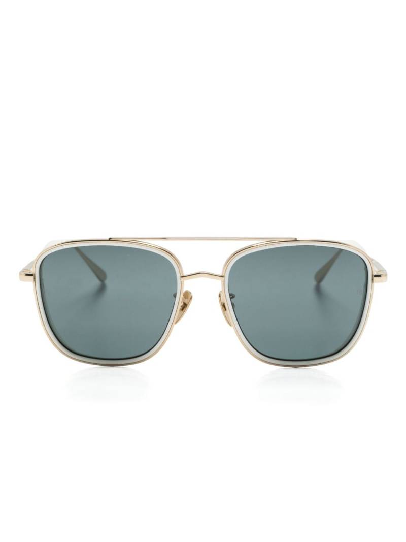 Linda Farrow pilot-frame sunglasses - White von Linda Farrow