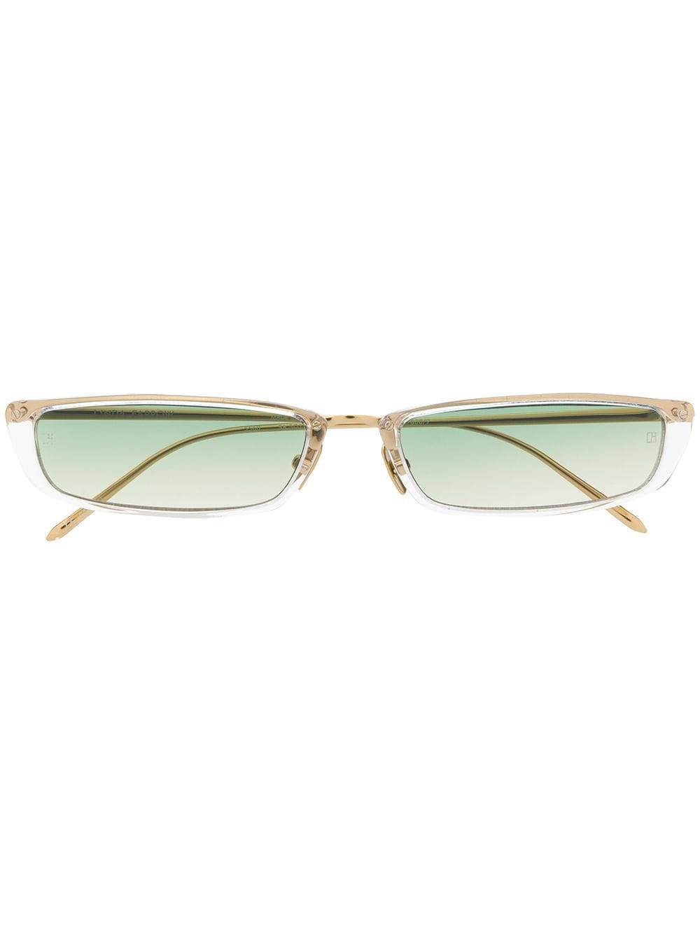 Linda Farrow rectangular frame sunglasses - Gold von Linda Farrow