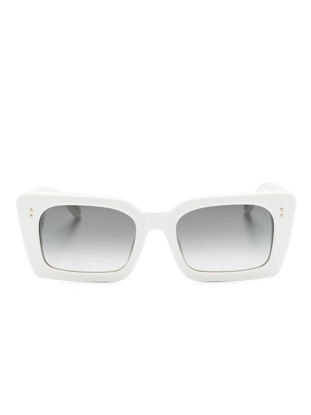 Linda Farrow rectangular-frame sunglasses - White von Linda Farrow