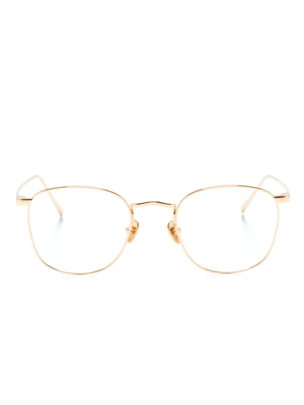 Linda Farrow round-frame glasses - Gold von Linda Farrow