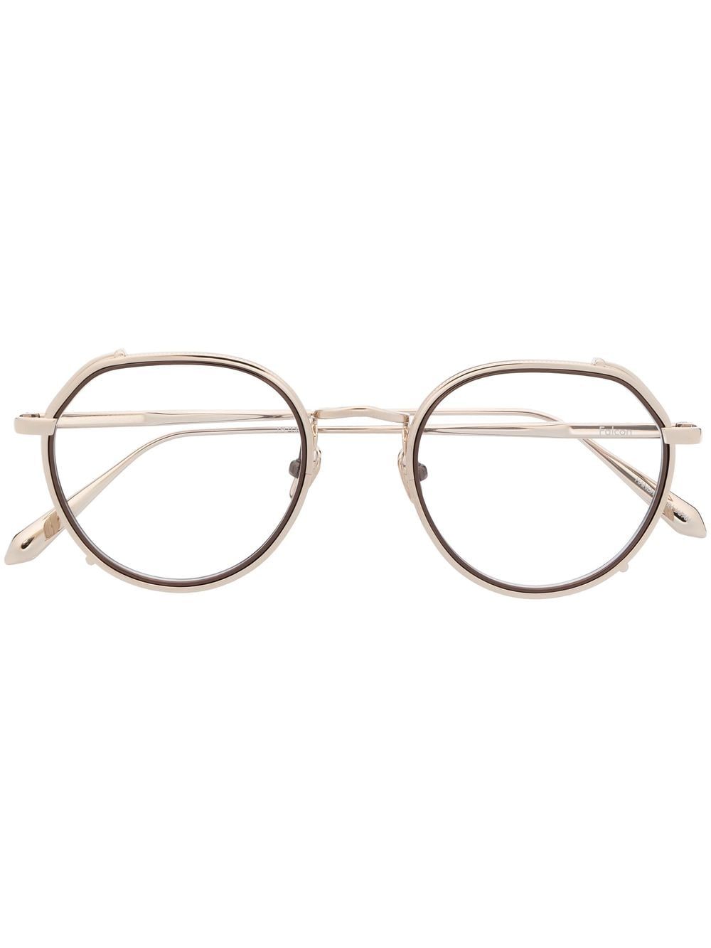 Linda Farrow round-frame glasses - Gold von Linda Farrow