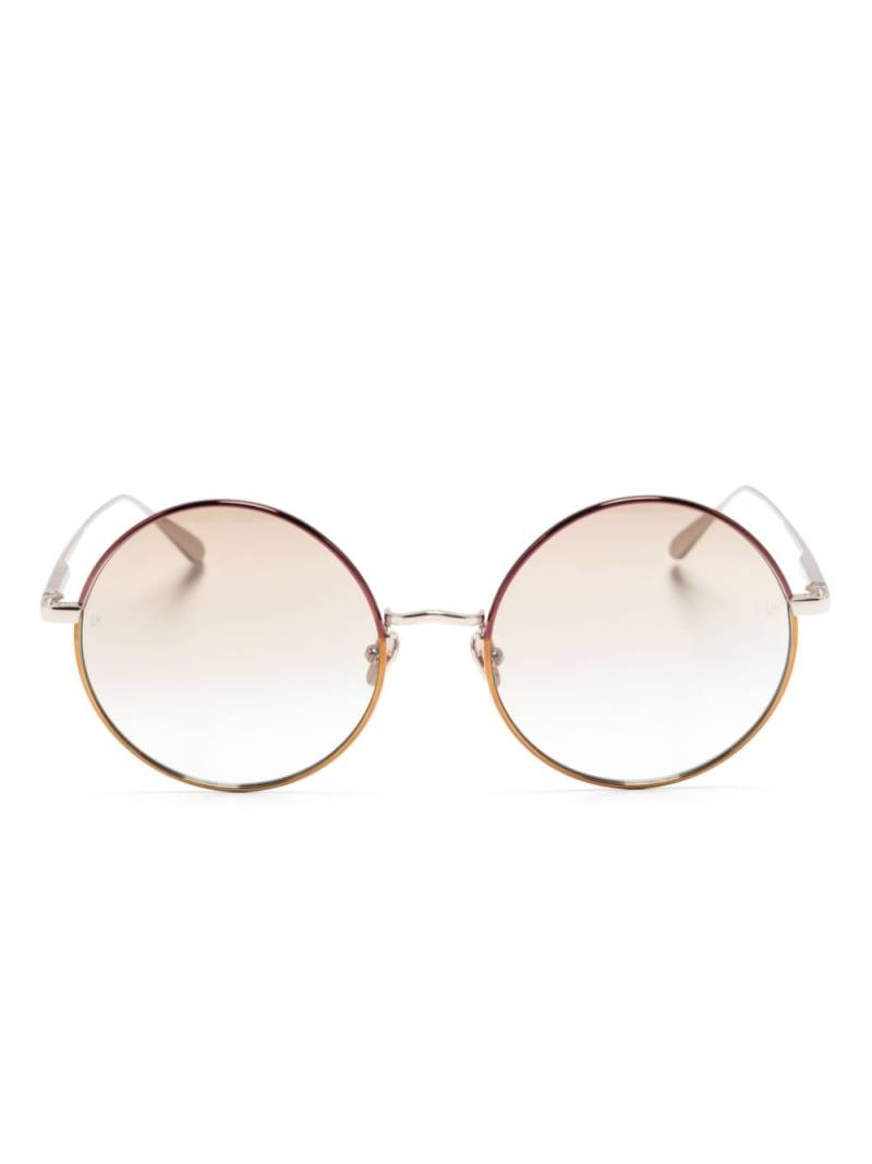 Linda Farrow round-frame metallic sunglasses - Gold von Linda Farrow