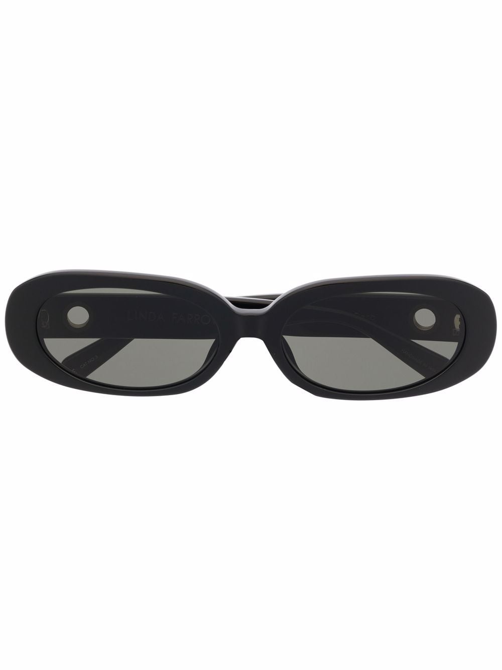 Linda Farrow round-frame sunglasses - Black von Linda Farrow