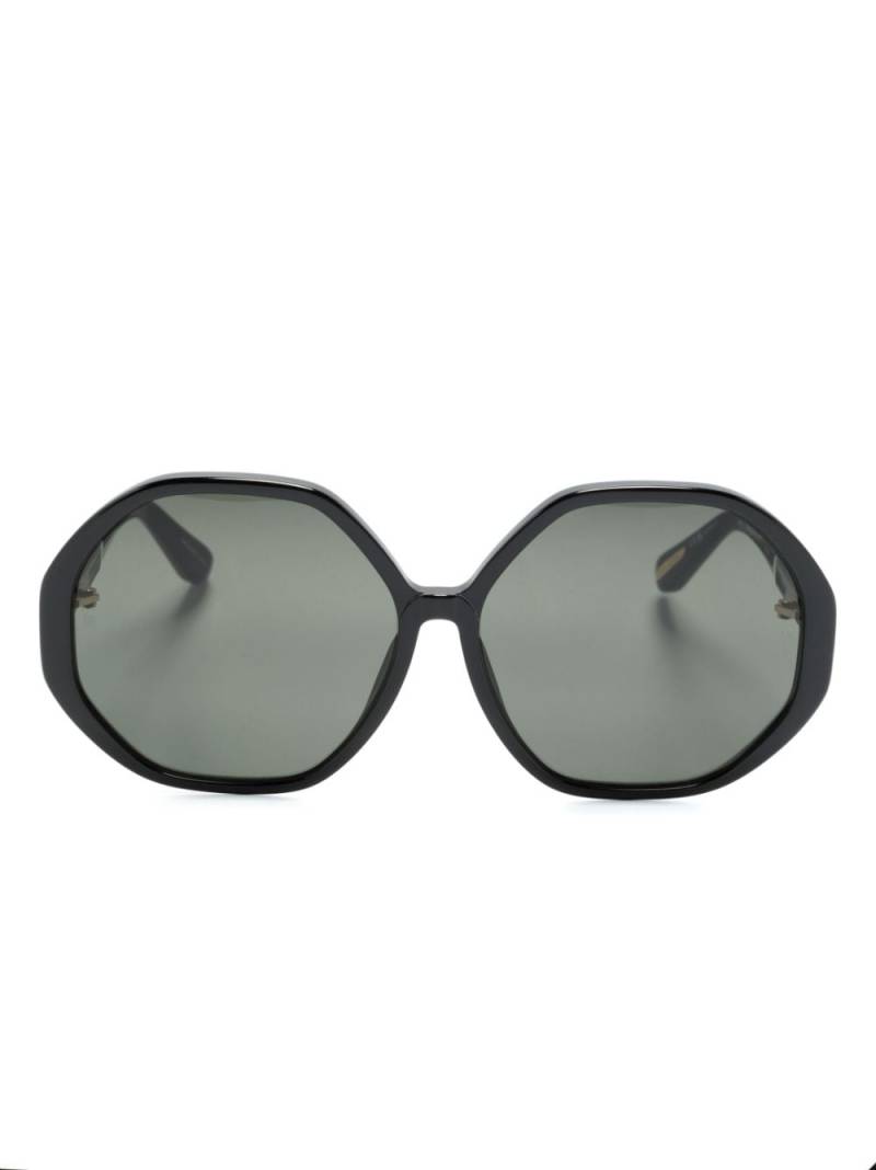 Linda Farrow round-frame tinted sunglasses - Black von Linda Farrow
