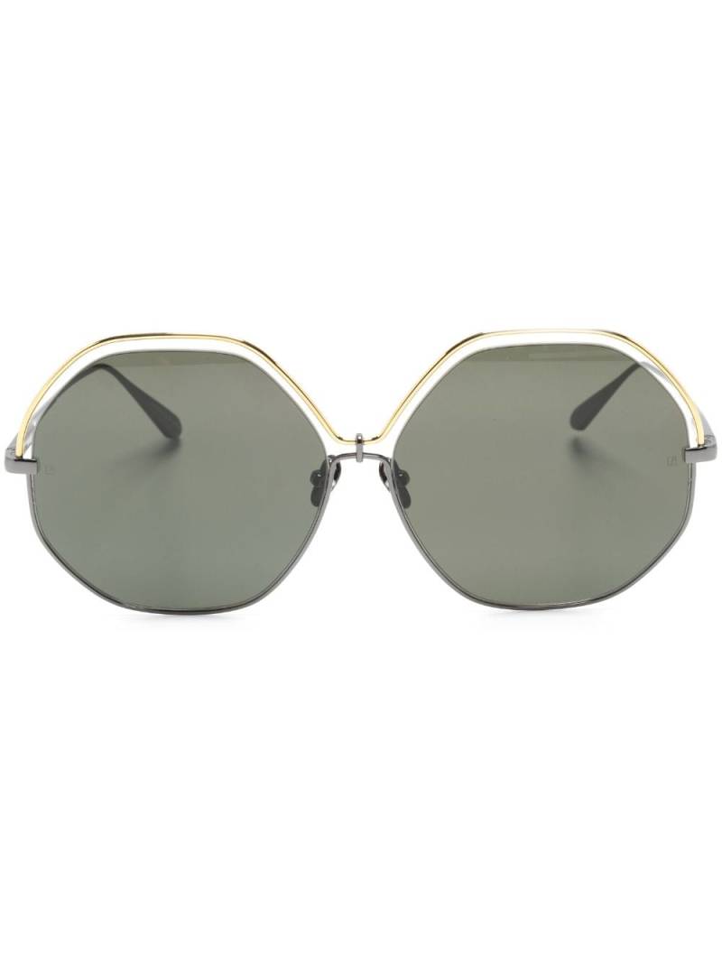 Linda Farrow tinted round-frame sunglasses - Grey von Linda Farrow