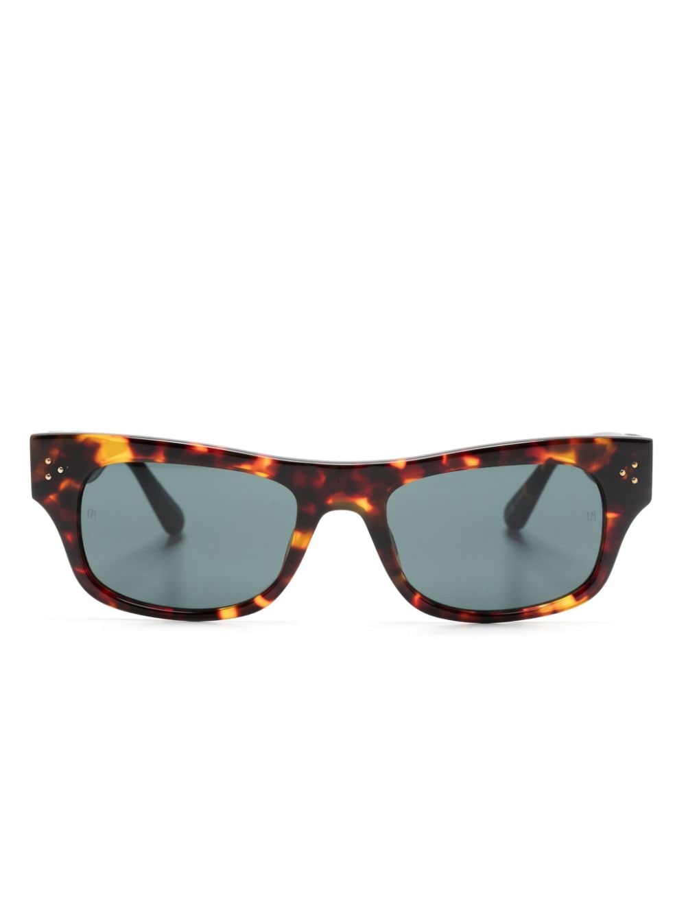 Linda Farrow tortoiseshell rectangle-frame sunglasses - Brown von Linda Farrow