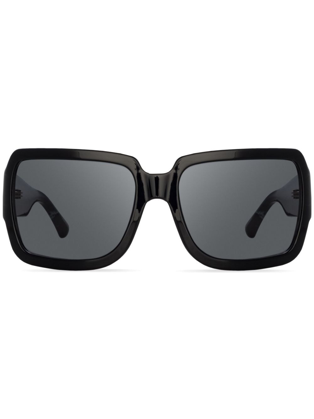 Linda Farrow x Dries Van Noten oversized-frame sunglasses - Black von Linda Farrow
