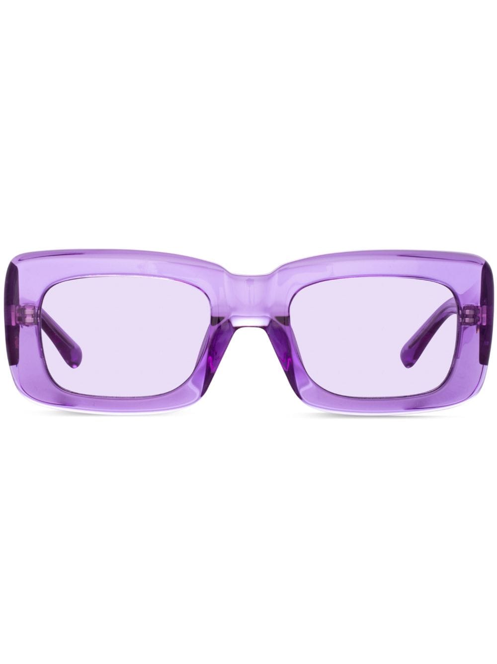 Linda Farrow x Linda Farrow rectangle-frame sunglasses - Purple von Linda Farrow