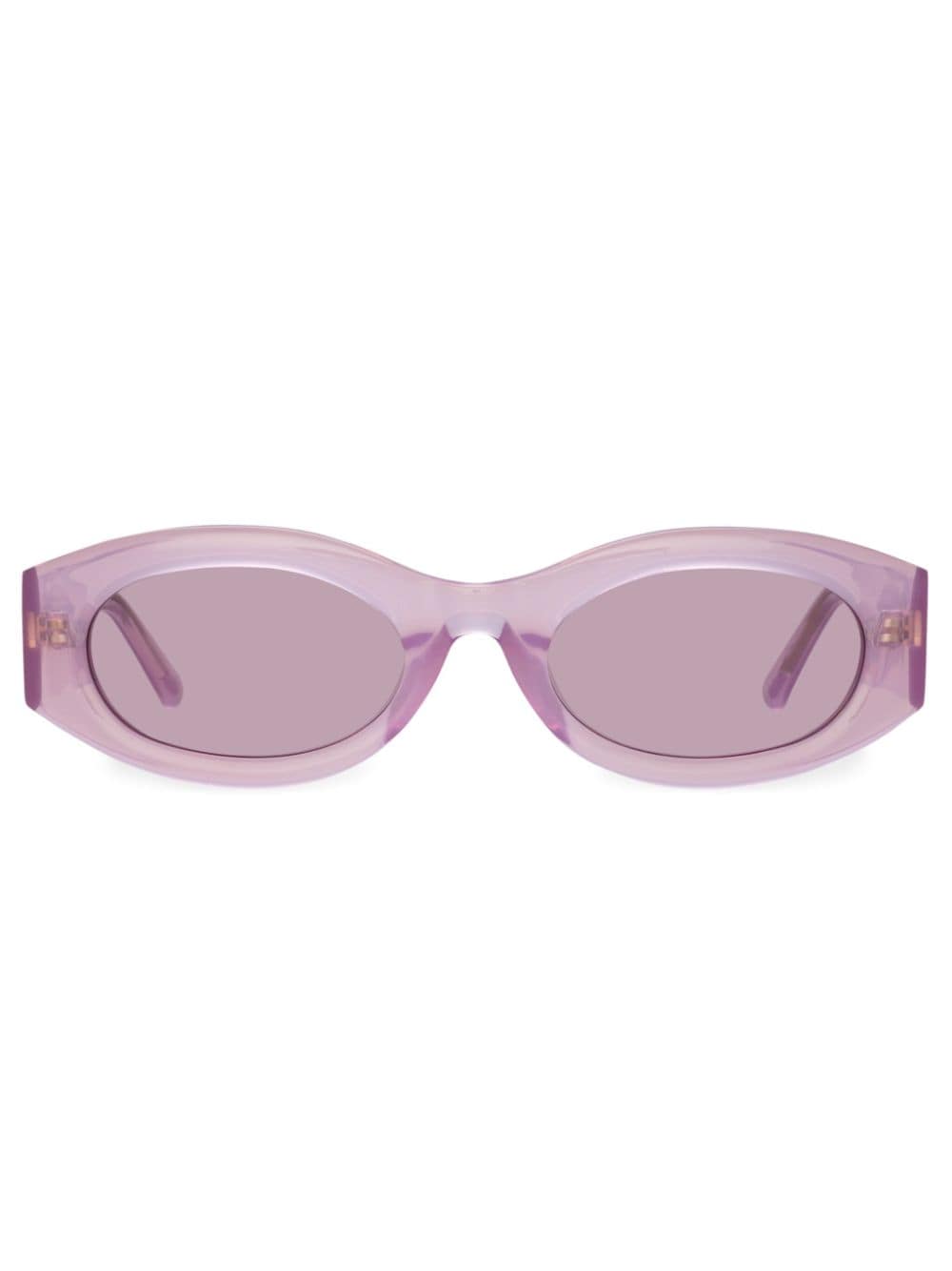 Linda Farrow x The Attico Berta oval sunglasses - Purple von Linda Farrow