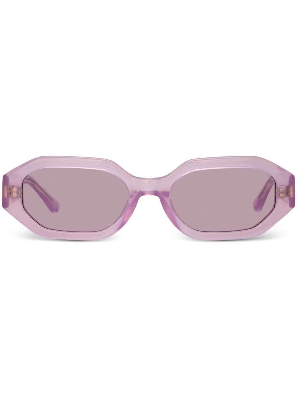 Linda Farrow x The Attico Irene geometric-frame sunglasses - Purple von Linda Farrow