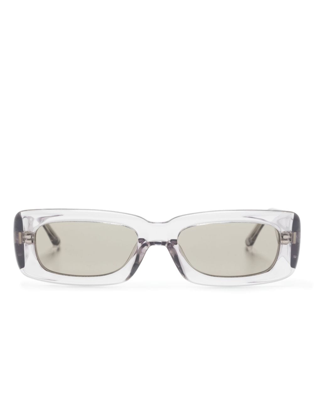 Linda Farrow x The Attico Mini Marfa rectangle-frame sunglasses - Purple von Linda Farrow