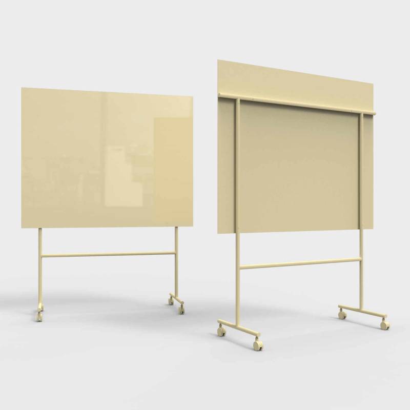 Mono mobile Glastafel, Breite 150,7 cm, Farbe mellow von Lintex