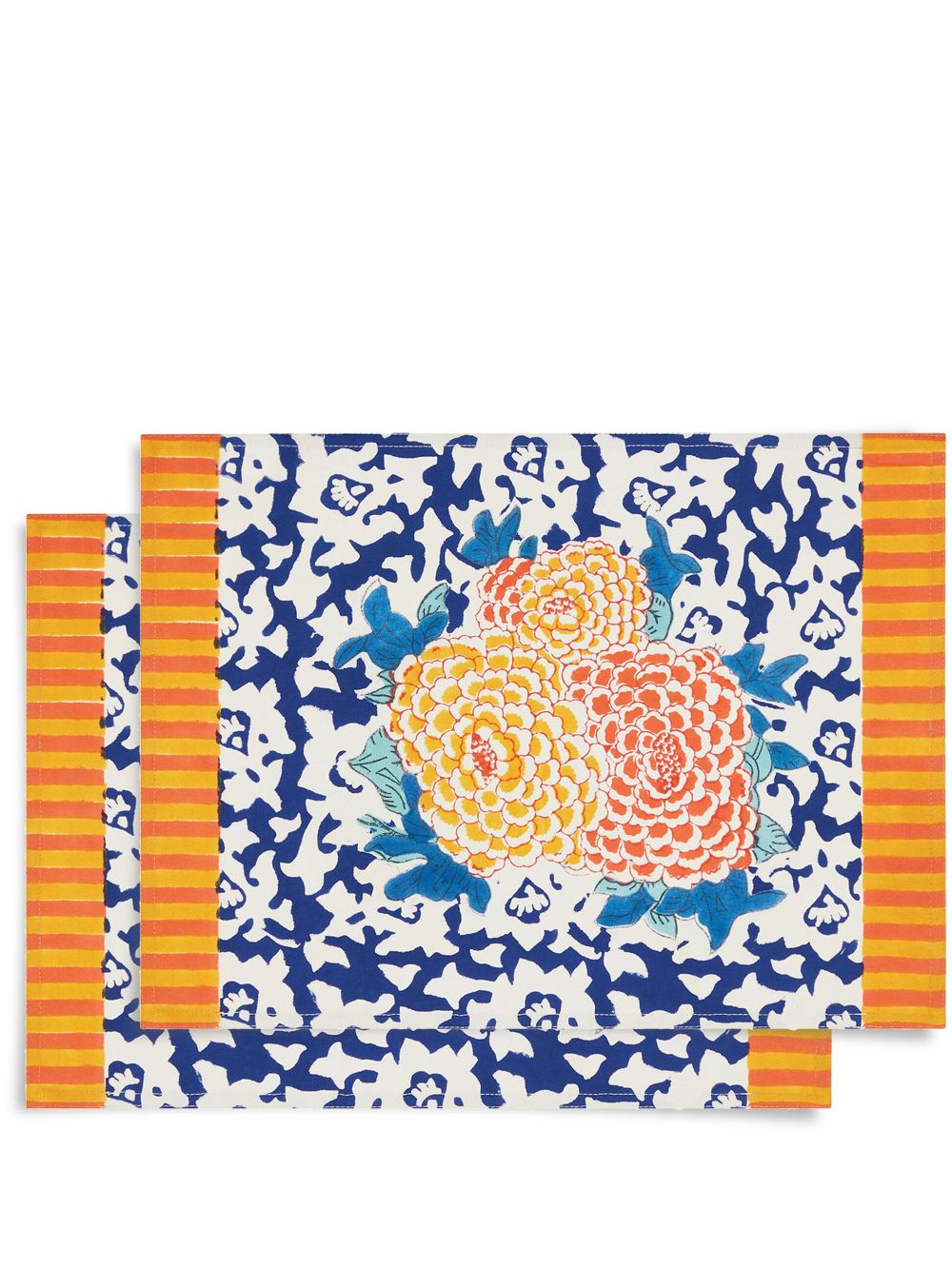 Lisa Corti Arabesque Corolla placemat (set of two) - Blue von Lisa Corti