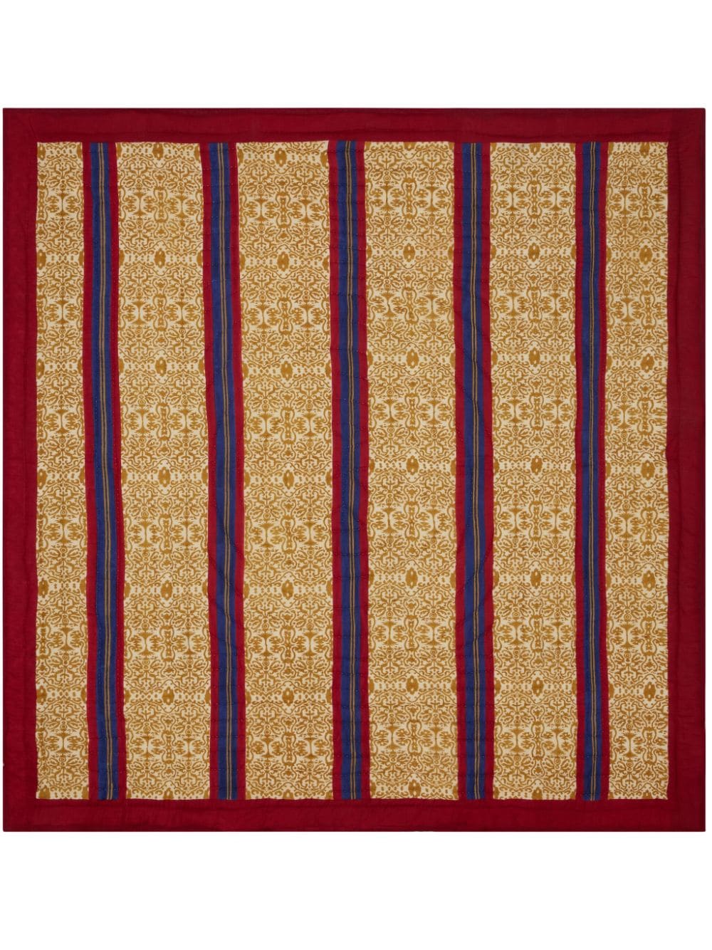 Lisa Corti Damask Stripes Chutney reversible quilt (250 x 270cm) - Neutrals von Lisa Corti