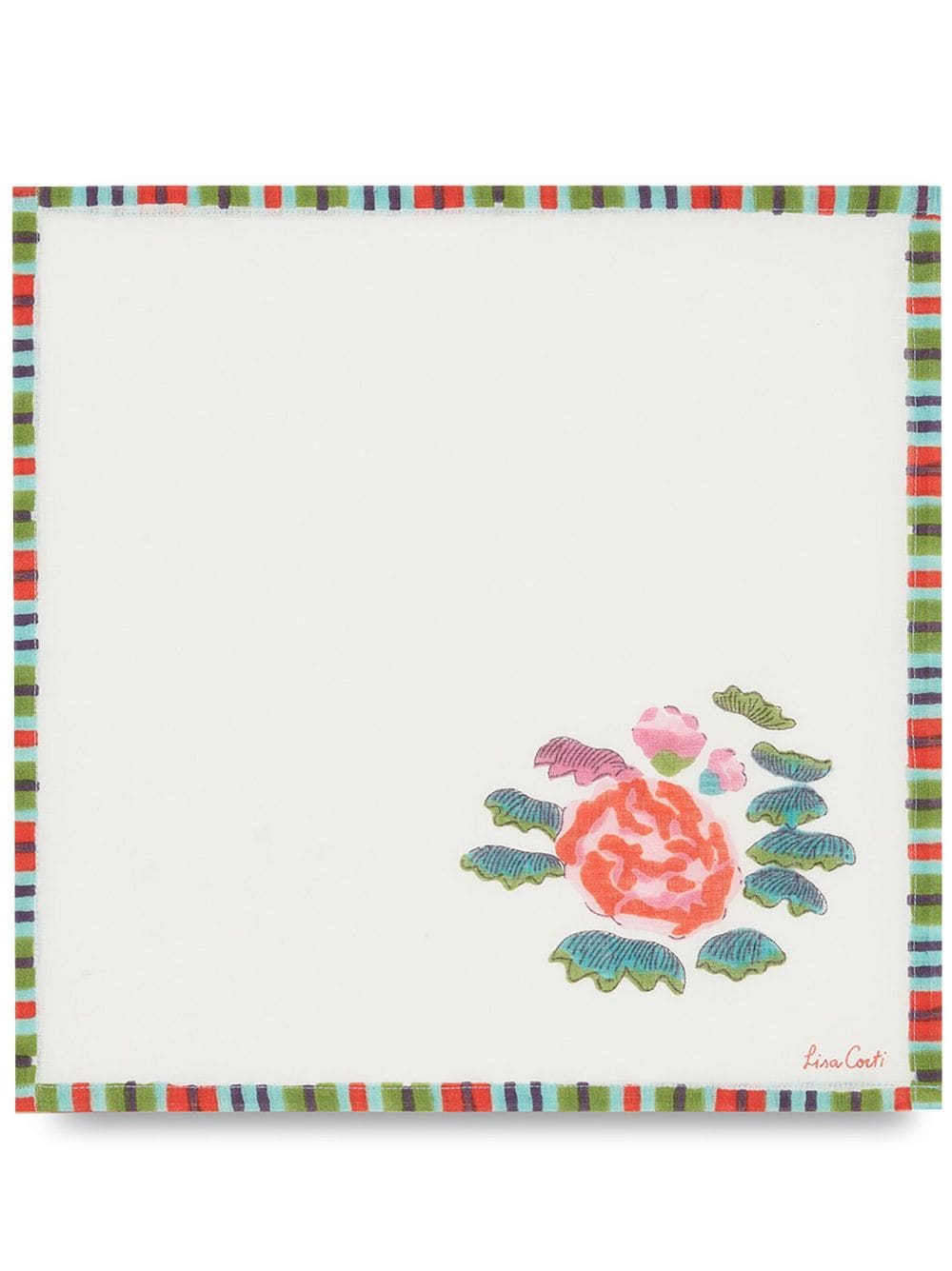 Lisa Corti Royal Palace floral-print napkins (set of four) - White von Lisa Corti