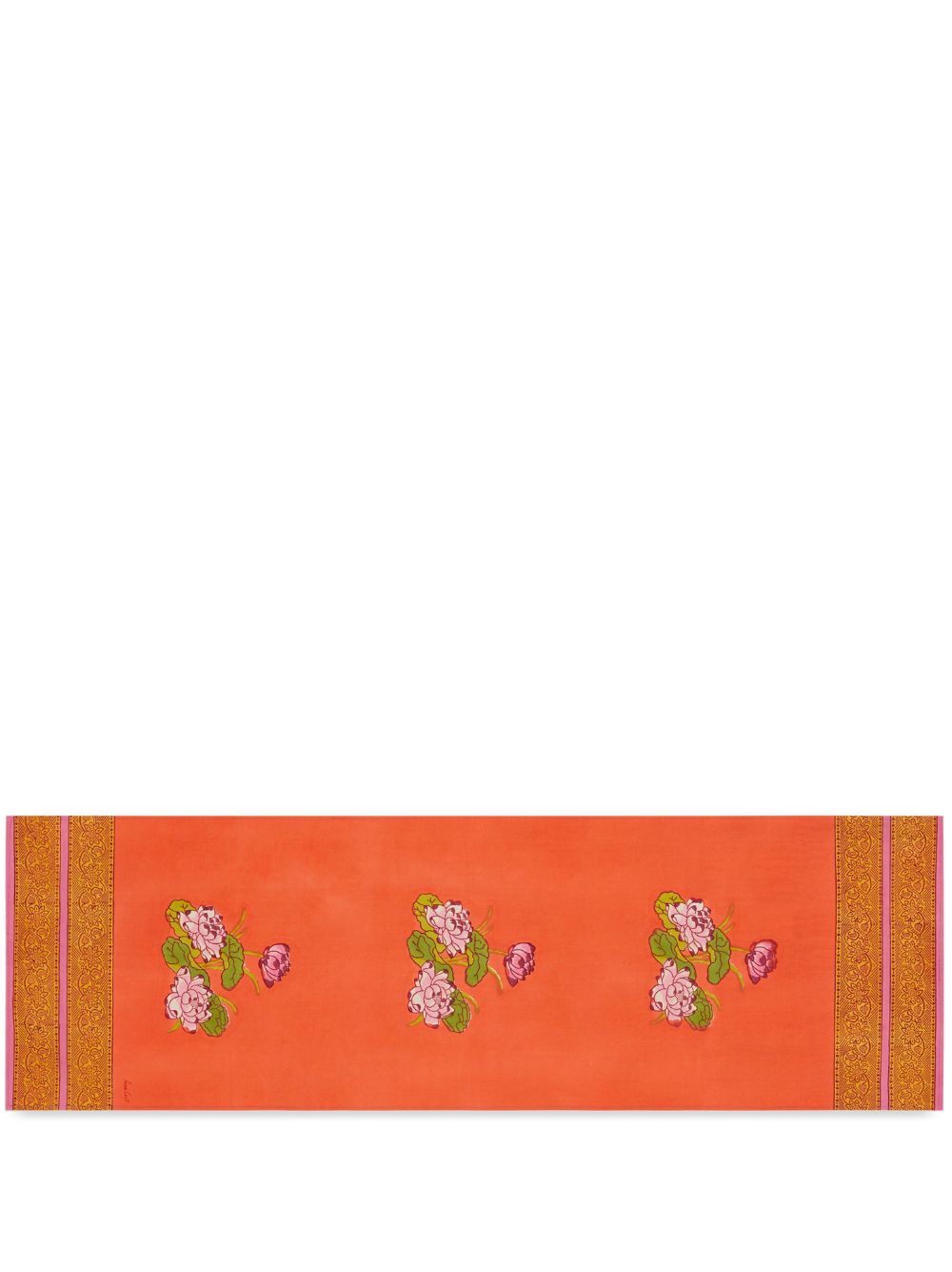Lisa Corti Tea Flower rectangular runner - Orange von Lisa Corti