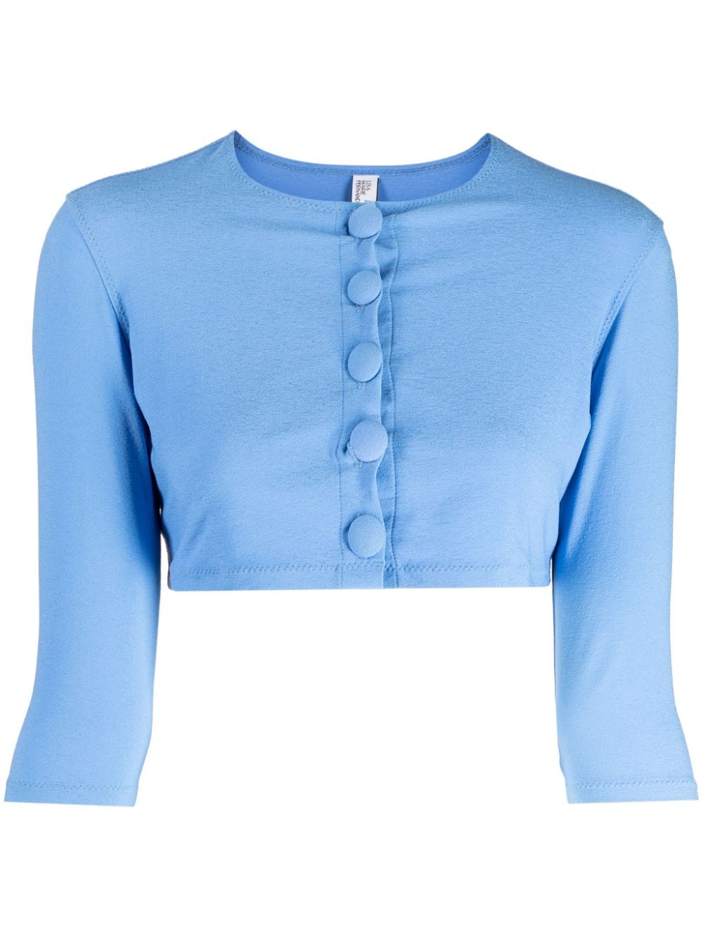 Lisa Marie Fernandez button-up cropped cardigan - Blue von Lisa Marie Fernandez