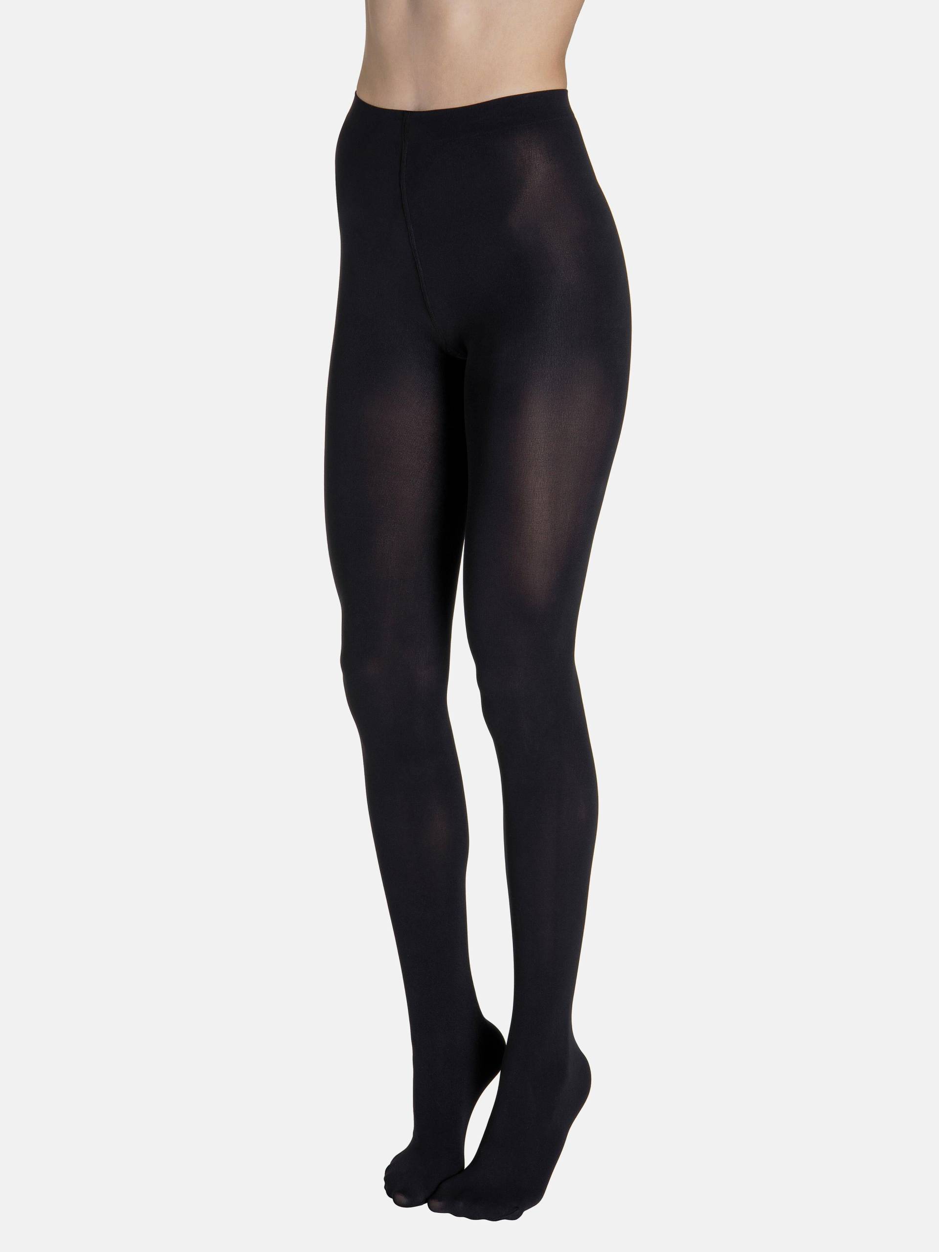 3d Blickdichte Strumpfhose 100 Den Classic Basic Damen Schwarz M/L von Lisca