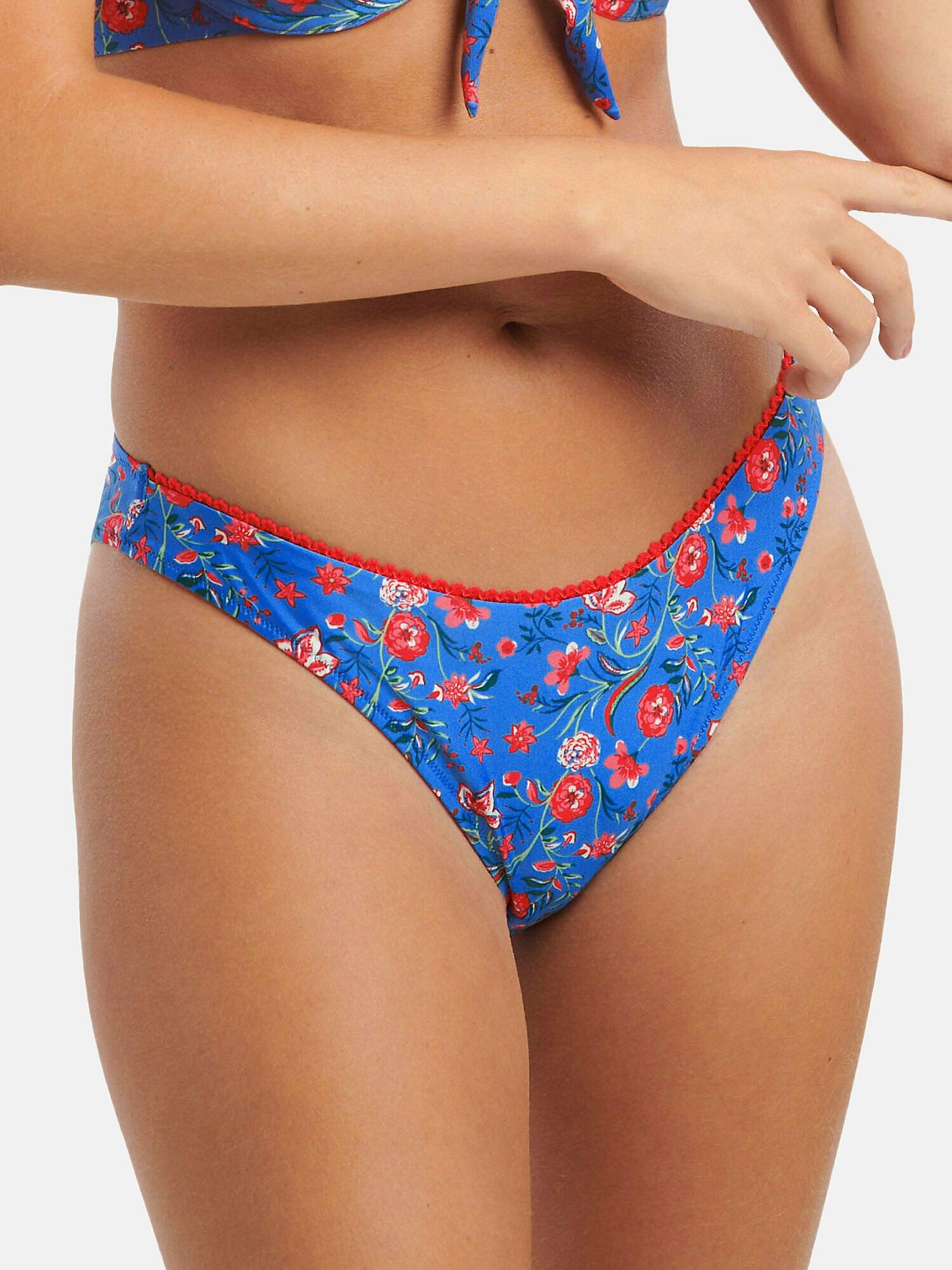 Bikini-strümpfe Mit Tiefem Beinausschnitt Java Damen Blau 42 von Lisca