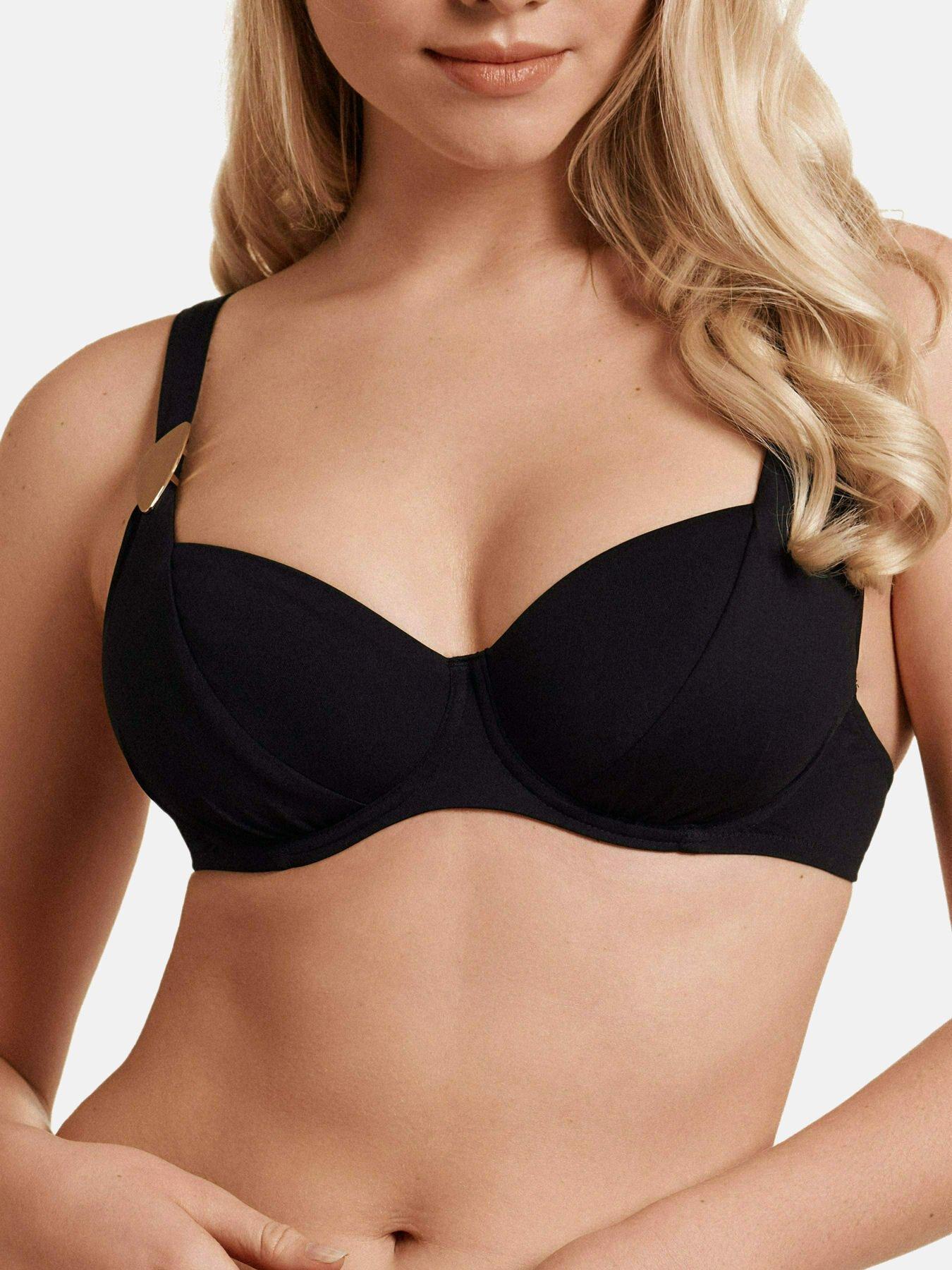 Bikini-oberteil Mit Bügel Okinawa Damen Schwarz F/44 von Lisca