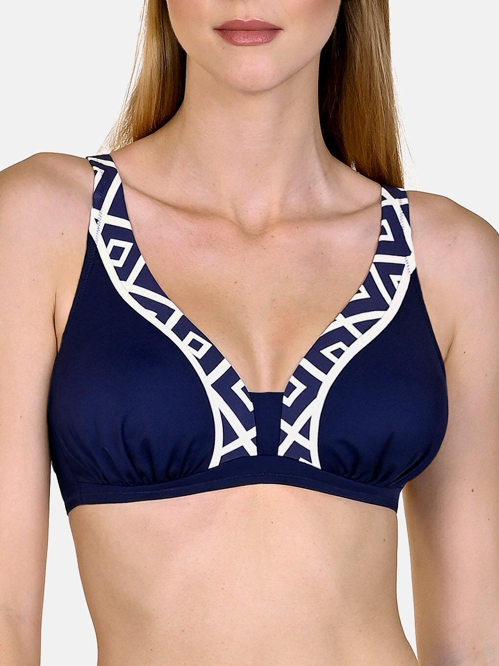 Bikini-oberteil Ohne Bügel Costa Rica Damen Blau E/40 von Lisca