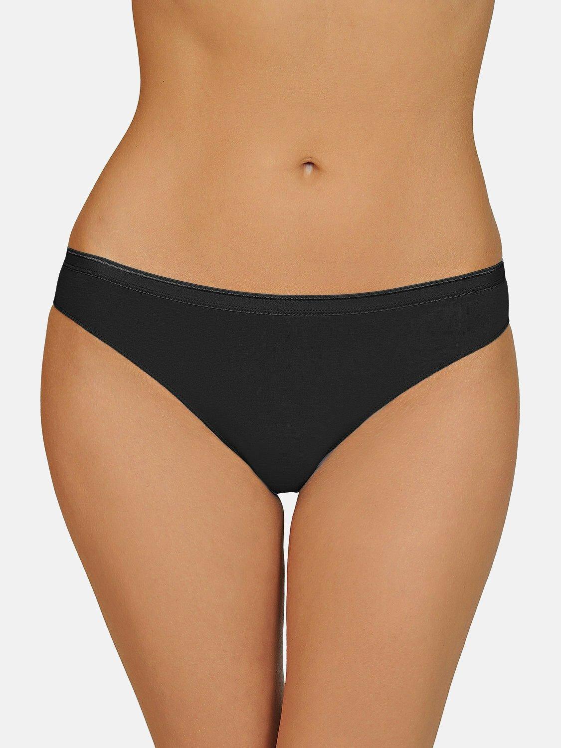 Brasilianische Slips Happy Day Cheek Damen Schwarz S von Lisca