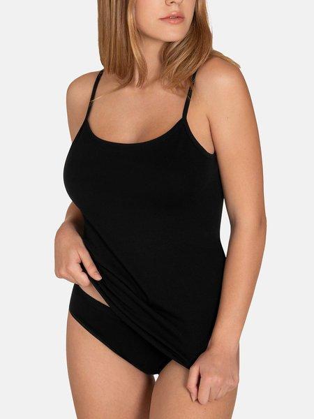 Camisole-top Mit Dünnen Trägern Kaia Damen Schwarz L von Lisca