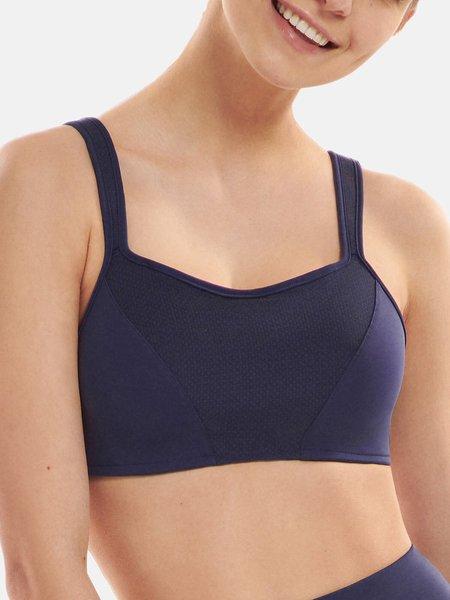 Vorgeformter Sport-bh Ohne Bügel Relax Damen Blau E/70 von Lisca