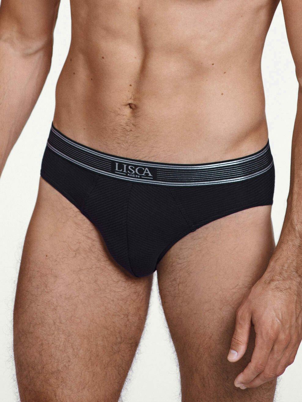 Briefs Zeus Herren Schwarz L von Lisca