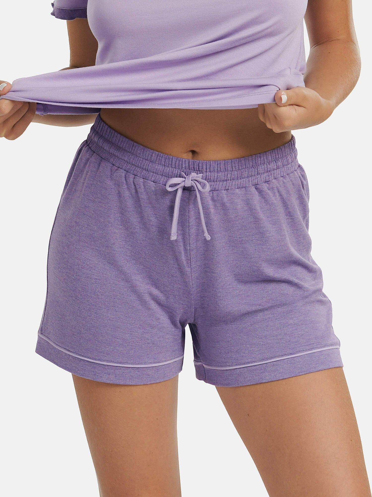 Pyjama-shorts-strümpfe Laura Damen Violett Bedruckt XL von Lisca