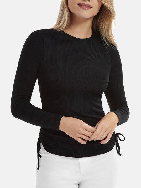 Top Mit Langen Ärmeln Verstellbare Seiten Kenza Damen Schwarz XL von Lisca