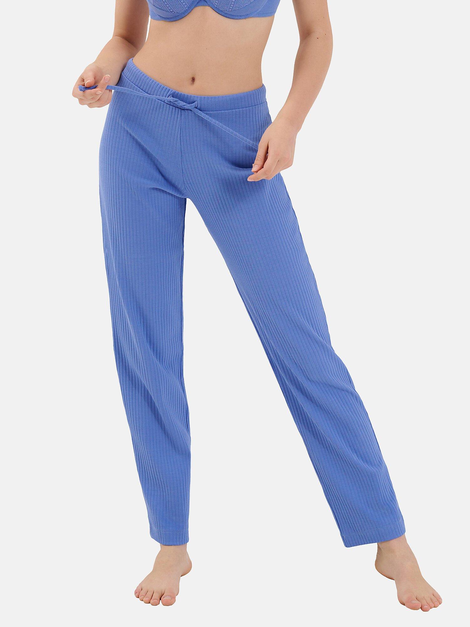 Pyjamastrümpfe Lange Hose Lucky Damen Blau XL von Lisca