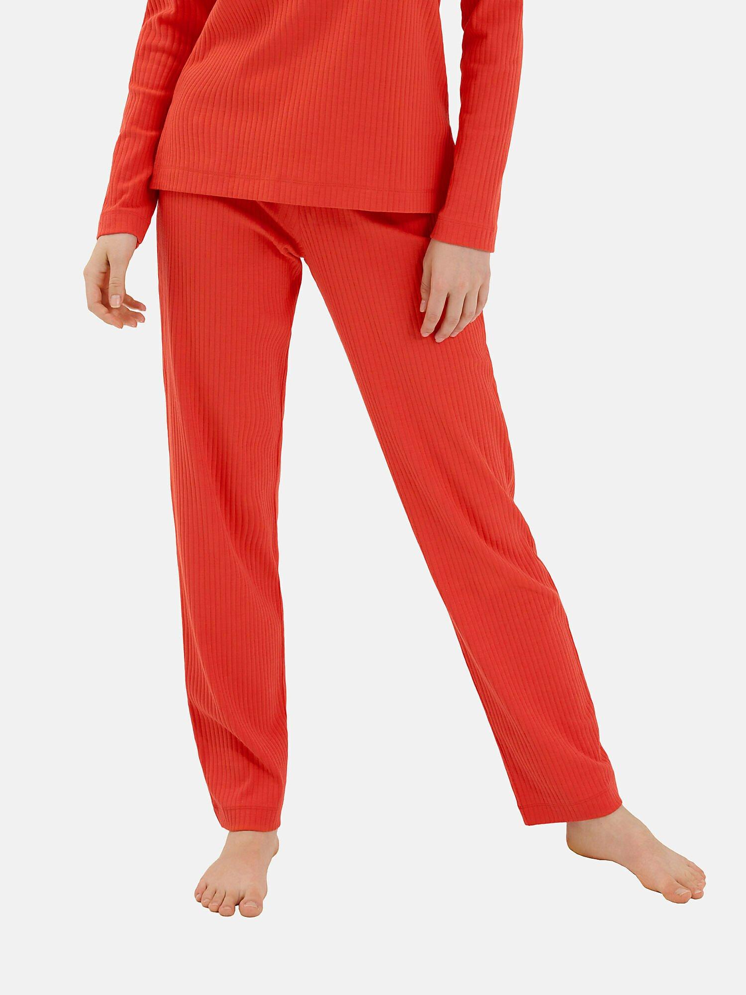 Pyjamastrümpfe Lange Hose Lucky Damen Orange L von Lisca