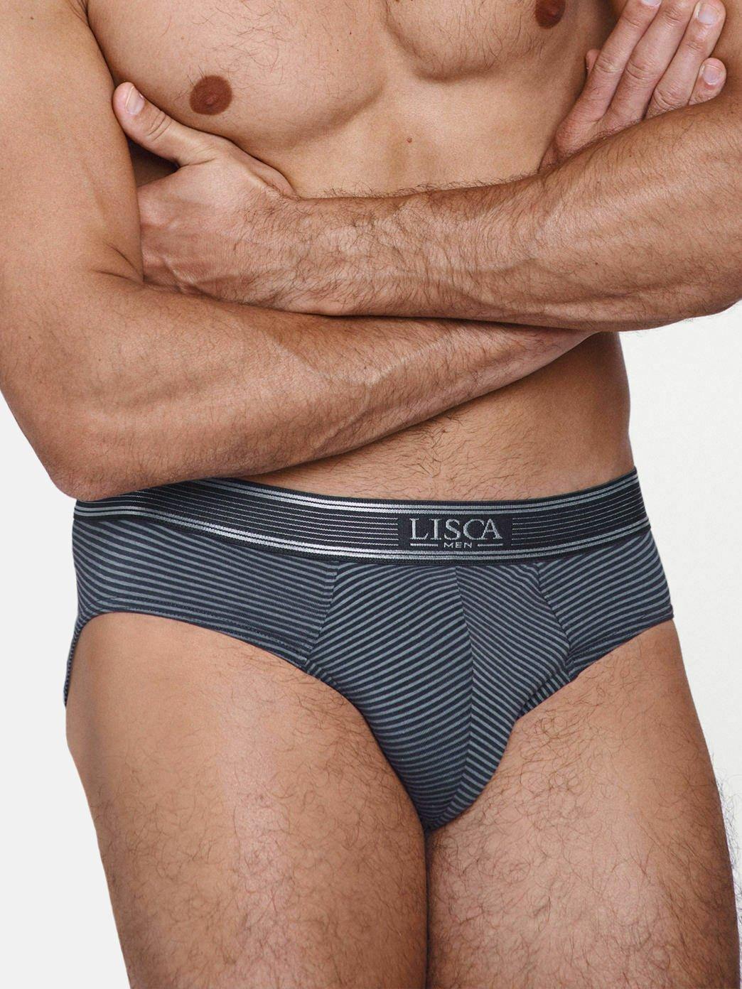 Briefs Zeus Herren Grau L von Lisca