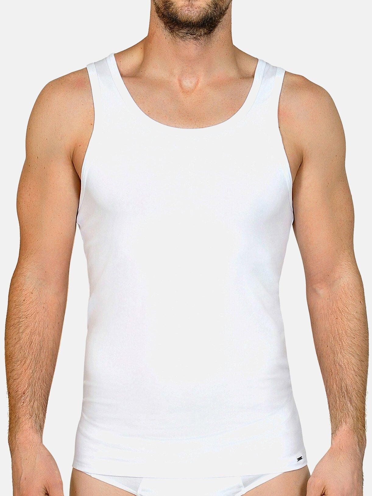 Tanktop Apolon Herren Weiss M von Lisca