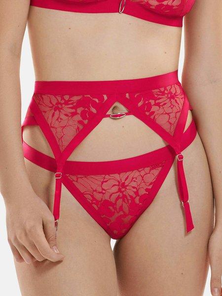 Strapsgürtel Flamenco Unisex Rot Bunt 42 von Lisca