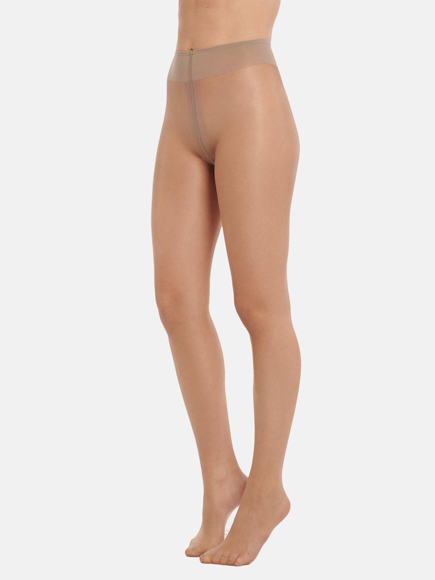 Strumpfhose 10 Den Transparent Selection Damen Light Beige L von Lisca