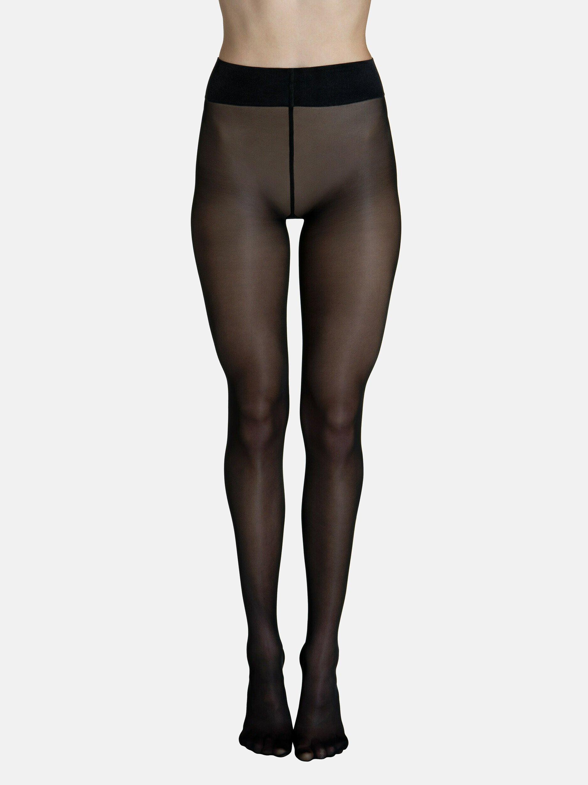 Strumpfhose 40 Den Transparent Selection Damen Schwarz L von Lisca