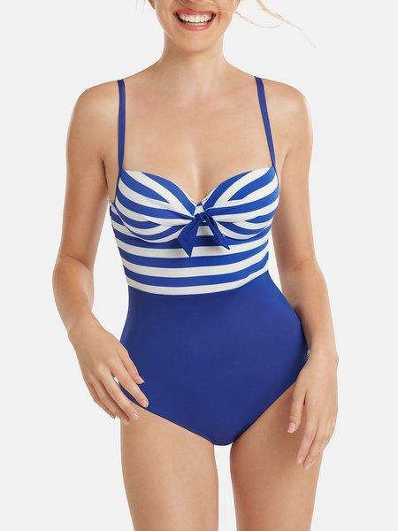 Vorgeformter Einteiliger Badeanzug Rhodes Damen Blau C/40 von Lisca