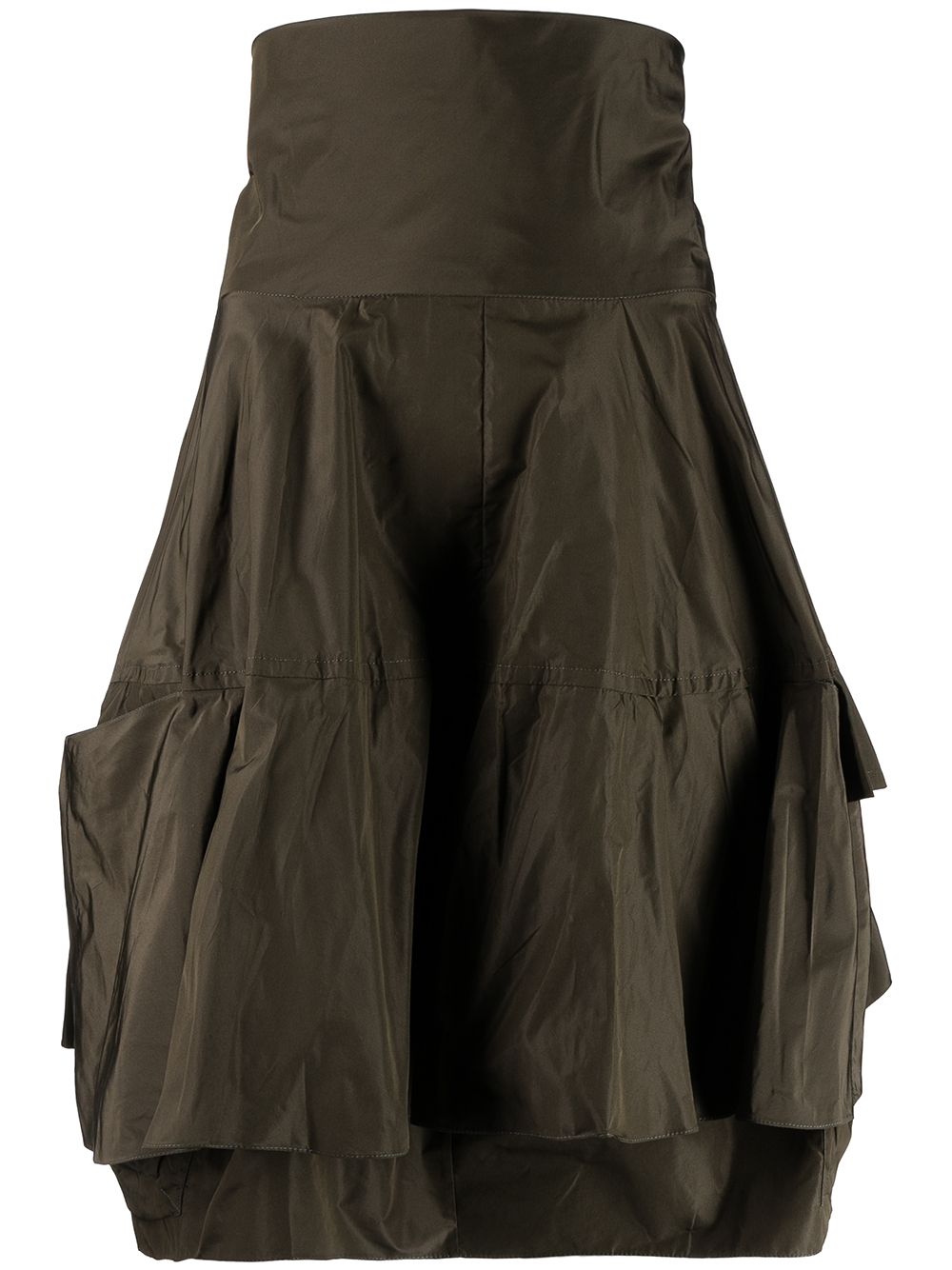 Litkovskaya high-waisted patch-pockets skirt - Green von Litkovskaya