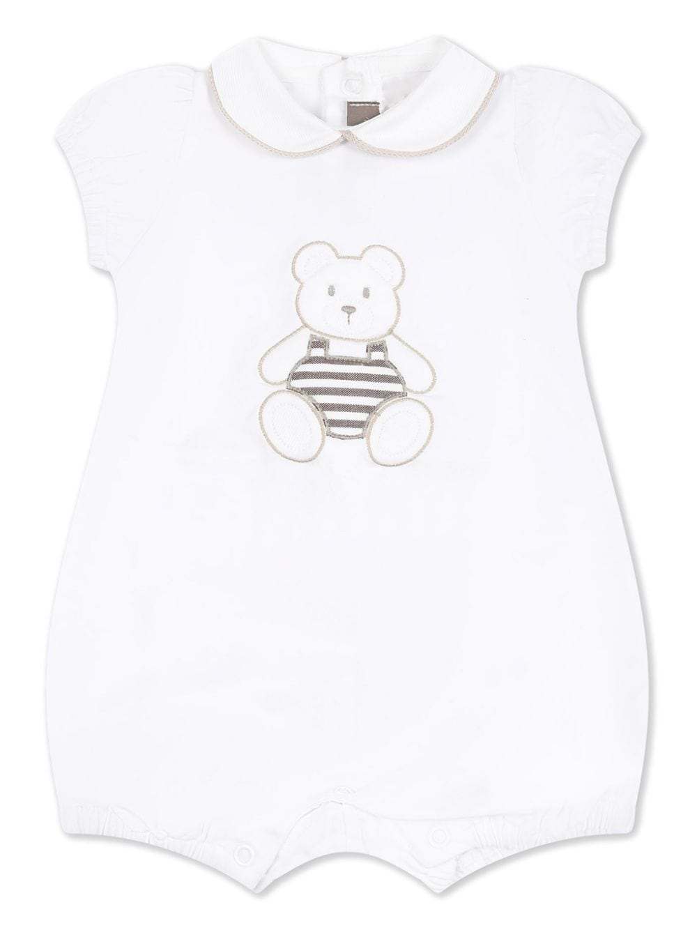 Little Bear appliquéd stretch-cotton shorties - White von Little Bear