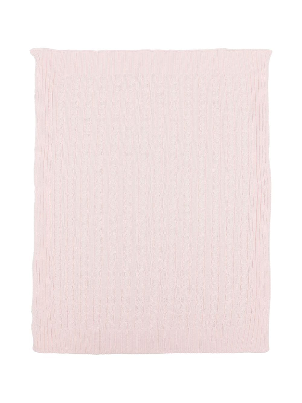 Little Bear cable-knit cotton blanket - Pink von Little Bear