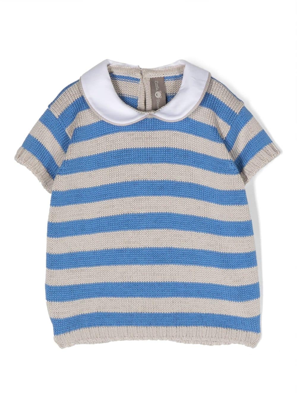 Little Bear club-collar striped jumper - Neutrals von Little Bear