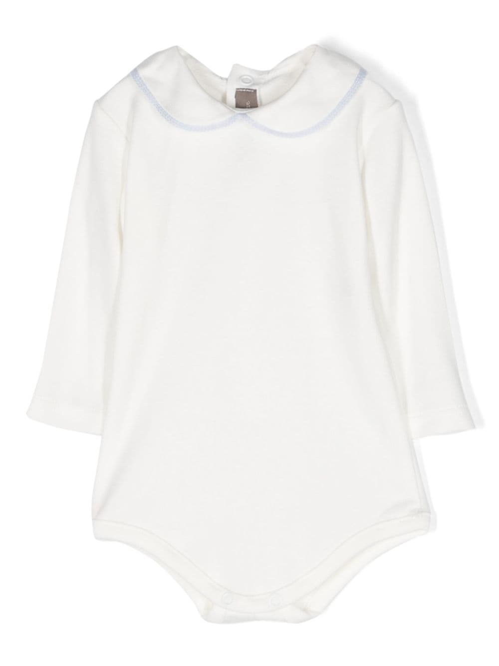 Little Bear collar-detail cotton bodysuit - White von Little Bear