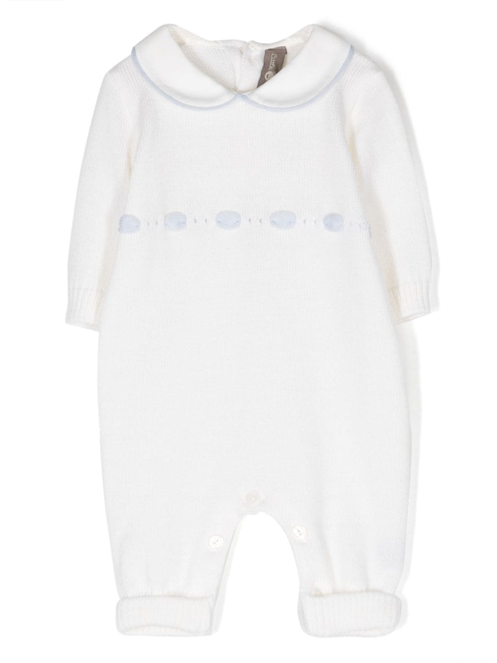 Little Bear fine-knit virgin wool romper - White von Little Bear