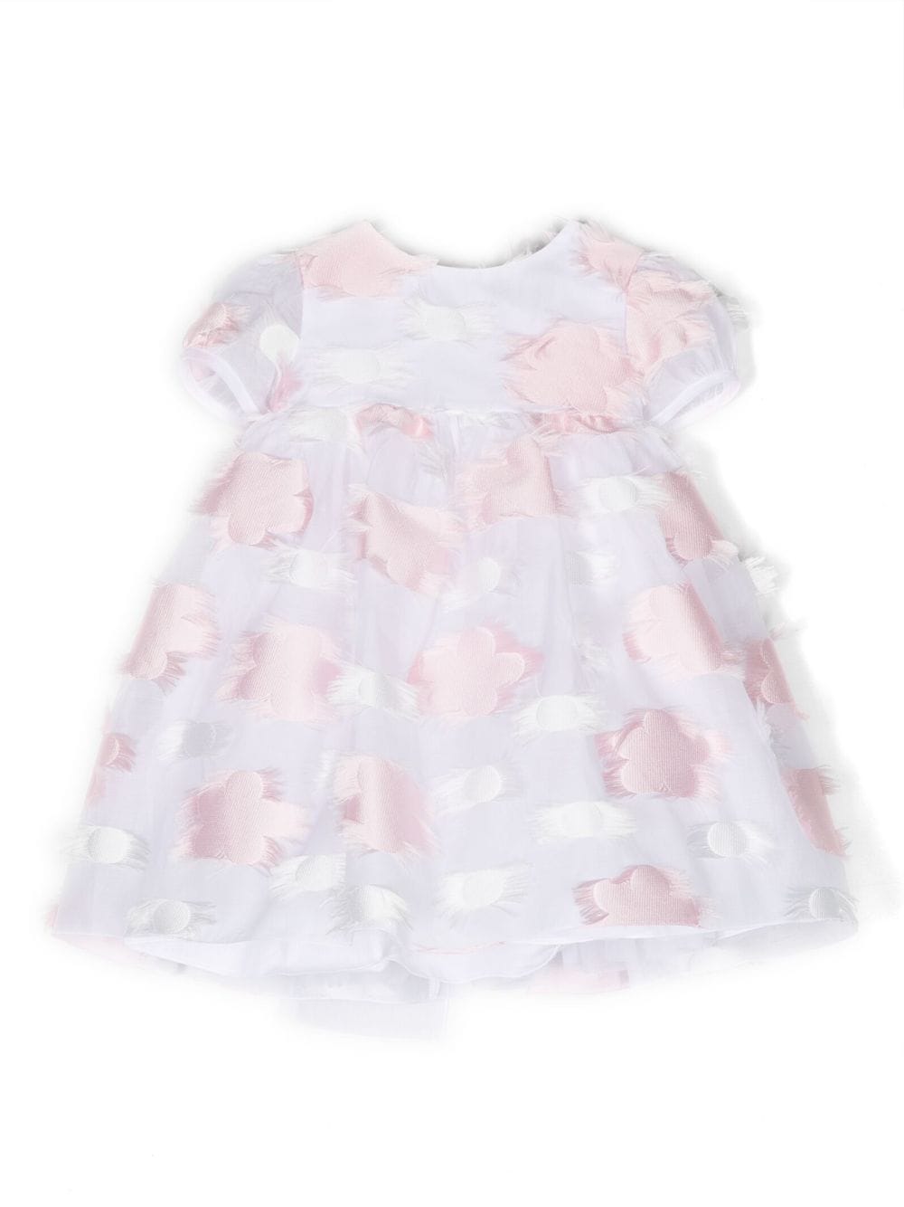 Little Bear floral-embroidered cotton dress - White von Little Bear