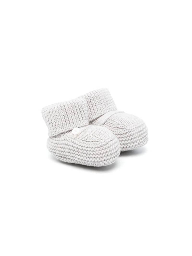 Little Bear slip-on knitted slippers - Grey von Little Bear