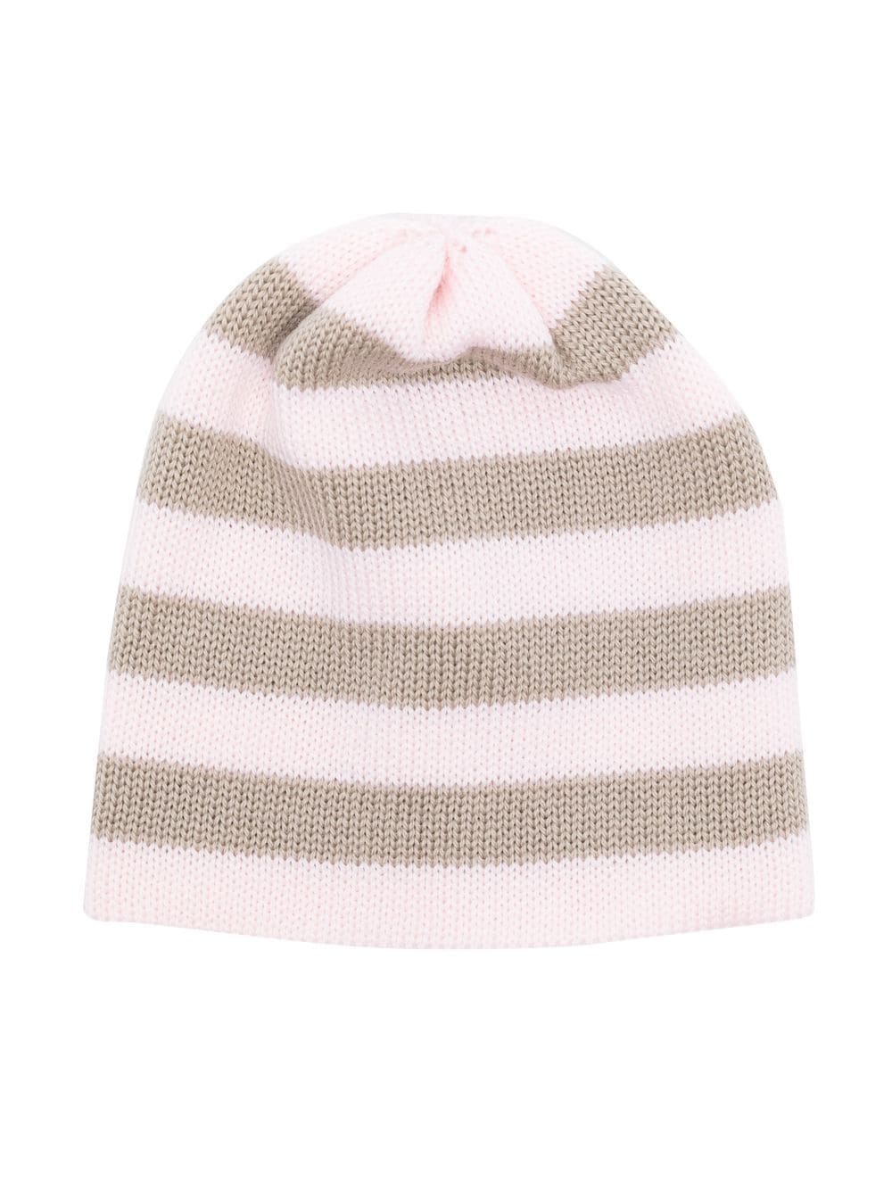 Little Bear stripe-print knit beanie - Pink von Little Bear